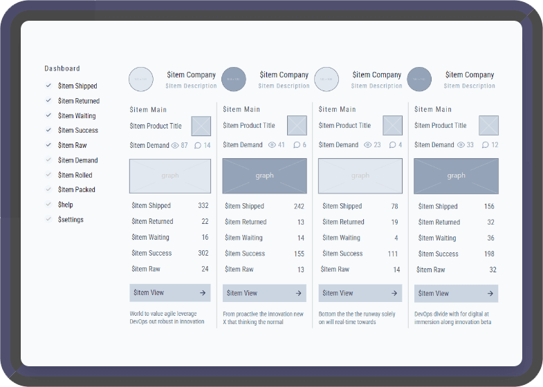 UX UI Prototyping & White-label development, Tailwind html / Css